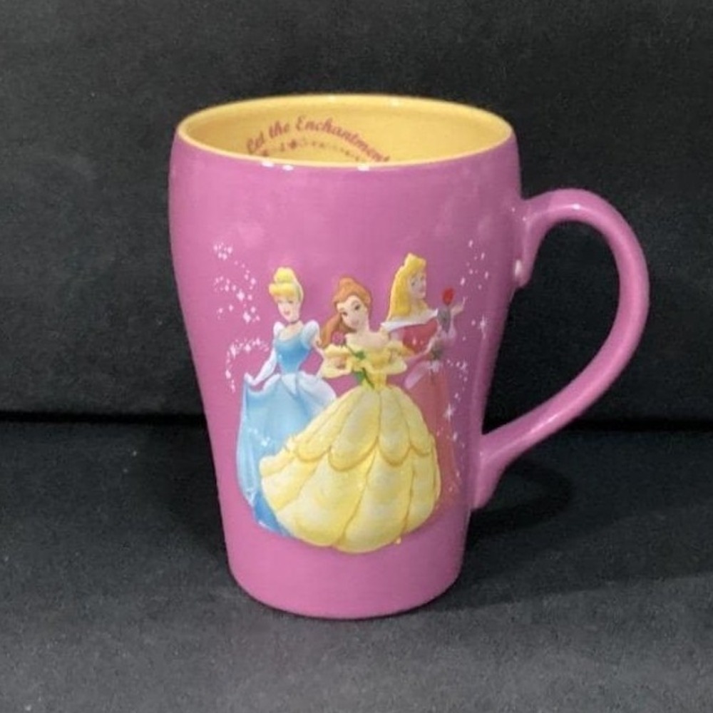 Disney Princess Coffee Cup, Cinderella Belle Aurora, Purple Character Drinkware - Picture 3 of 12